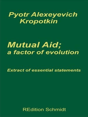 cover image of Mutual aid; a factor of evolution